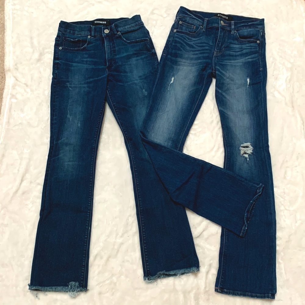 Express Barely Boot Jeans